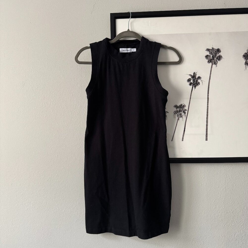 Calvin Klein | NWOT Sleeveless Mini Dress in Black Size Small - Picture 2 of 7